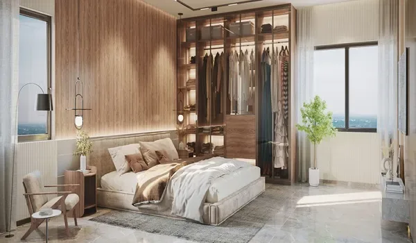 Bedroom interior at Sobha Kismatpur (artistic impression)