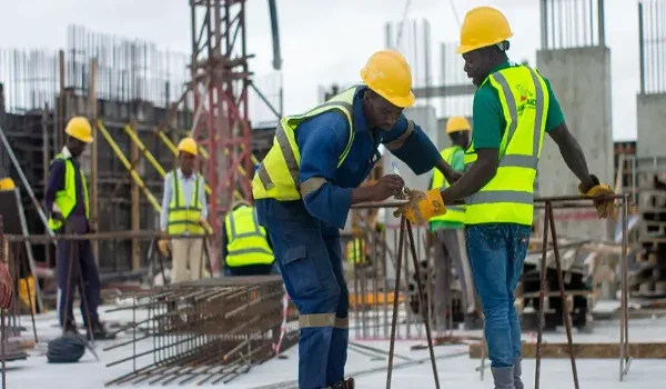 Sobha Kismatpur Construction Status — Under Construction Site engineers reviewing progress, representing Sobha Kismatpur construction status