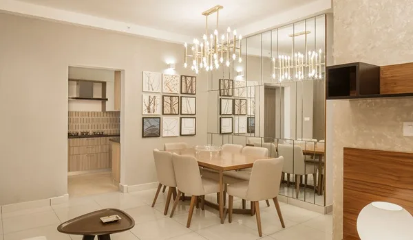 Dining area interior at Sobha Kismatpur (artistic impression)