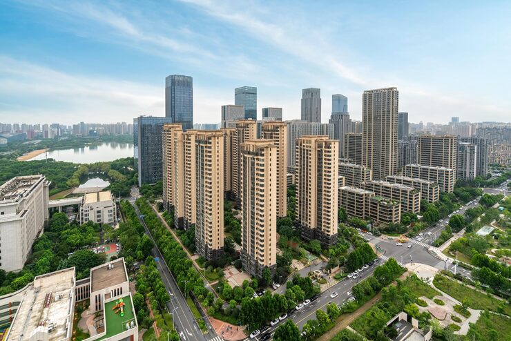 West Hyderabad Residential Market — Context for Sobha Kismatpur Hyderabad skyline representing the west Hyderabad premium residential market around the Financial District